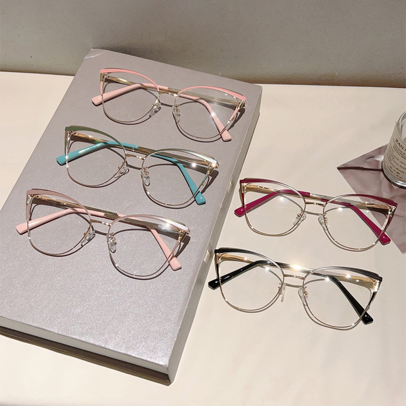Mens Fashion Reading Glasses - Yeni Moda Kedi Gözü Tasarımlı, Mavi