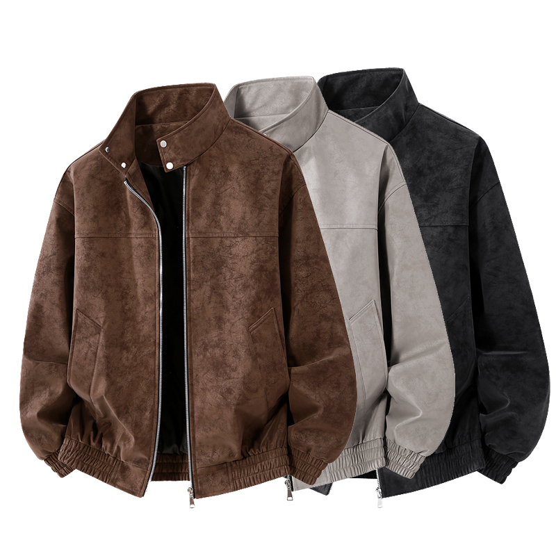 Men'S Fashion Leather Jacket - İlkbahar Sonbahar Kış Çok Satan Tie-dye