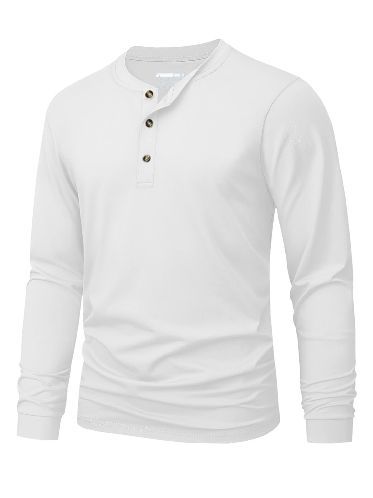 Men'S Fashion Essentials - Erkek Henley Tişörtü Sade Düz Renk