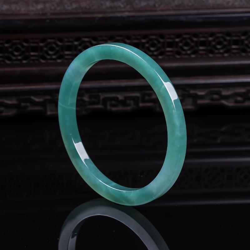 Men'S Fashion Jewelry - Doğal Zümrüt 48-62mm Birmanya Zümrüt Yeşim