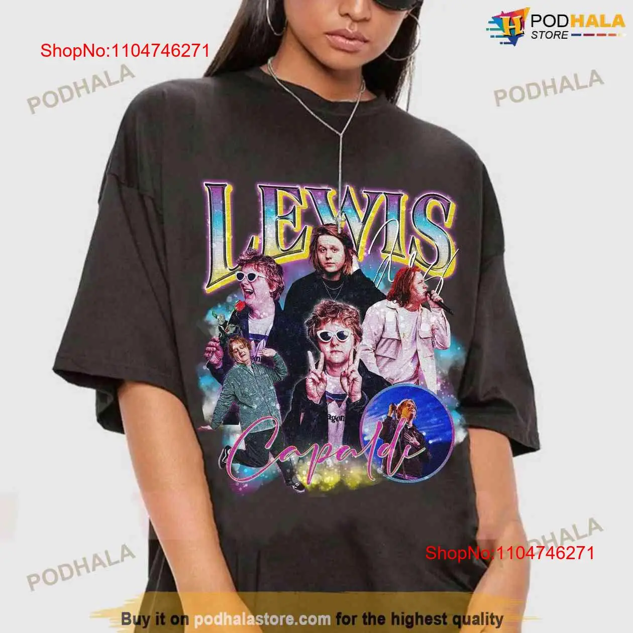 Mens Fashion In The 90S - Vintage 90'lar Retro Lewis Capaldi Tişört