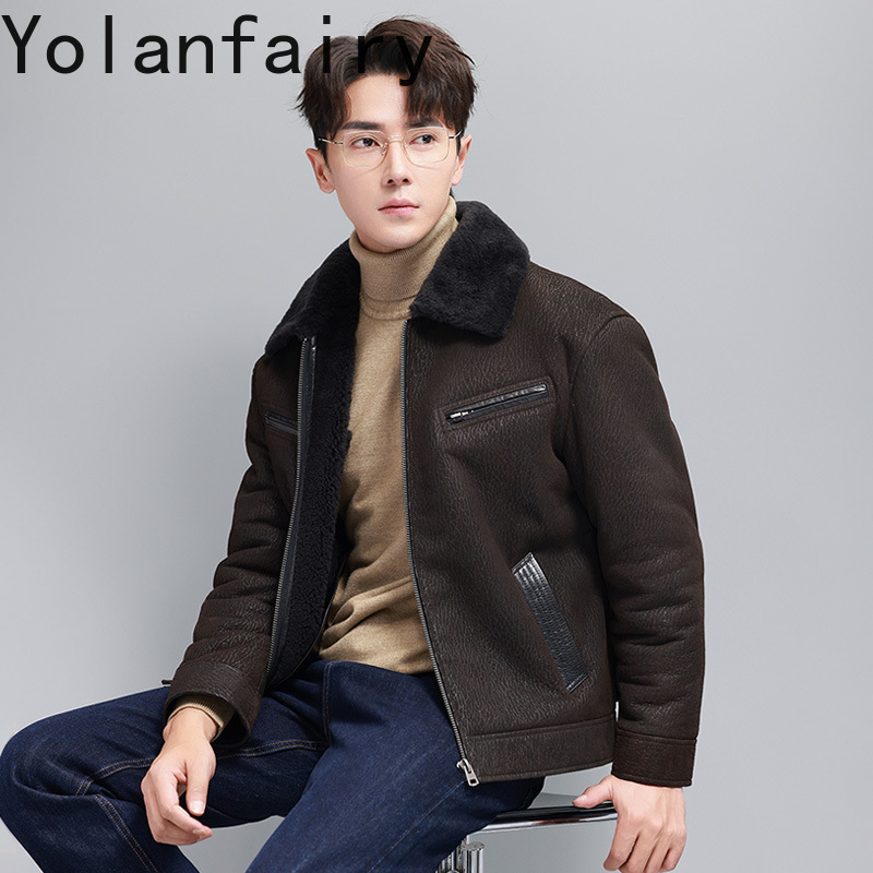 YOLANFAIRY Vintage Moda Doğal  - Men'S Fashion Leather Jacket incelemesi ve fiyatı