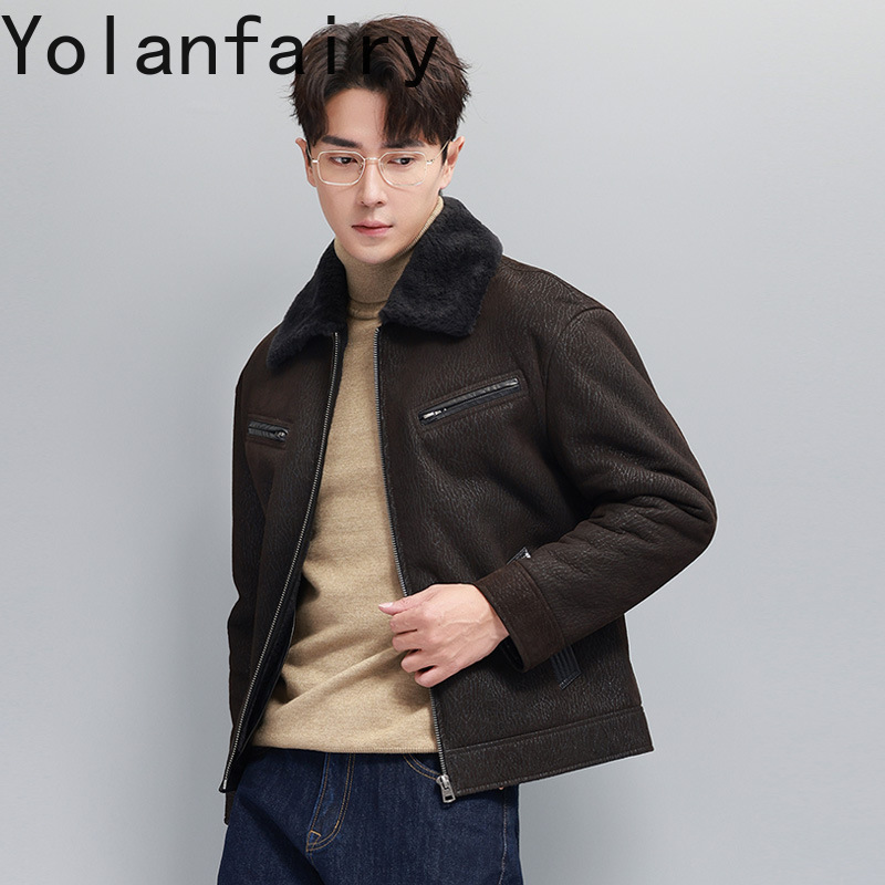 YOLANFAIRY Vintage Moda Doğal  - Men'S Fashion Leather Jacket incelemesi ve fiyatı