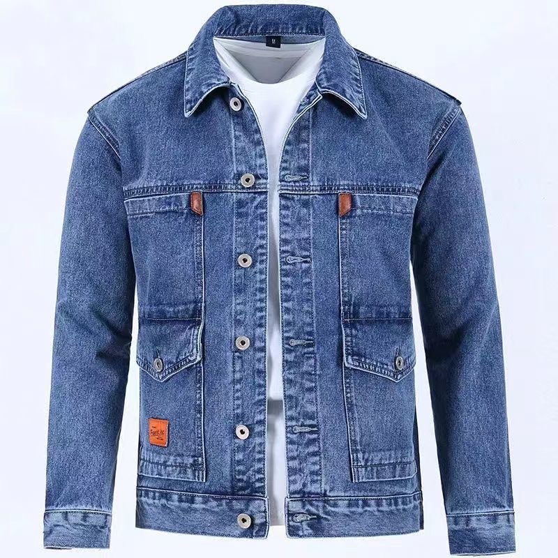 2023 ilkbahar ve sonbahar yeni - Mens Fashion Denim Jacket incelemesi ve fiyatı