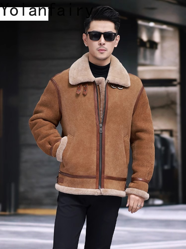 YOLANFAIRY Yüksek Kaliteli Ger - Men'S Fashion Leather Jacket incelemesi ve fiyatı