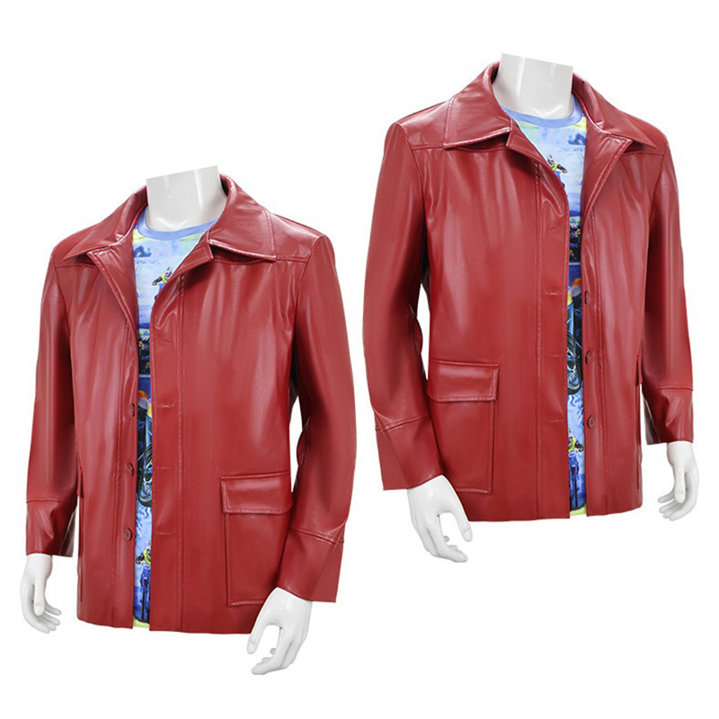 Erkek Kırmızı Deri Ceket Fight - Men'S Fashion Leather Jacket incelemesi ve fiyatı