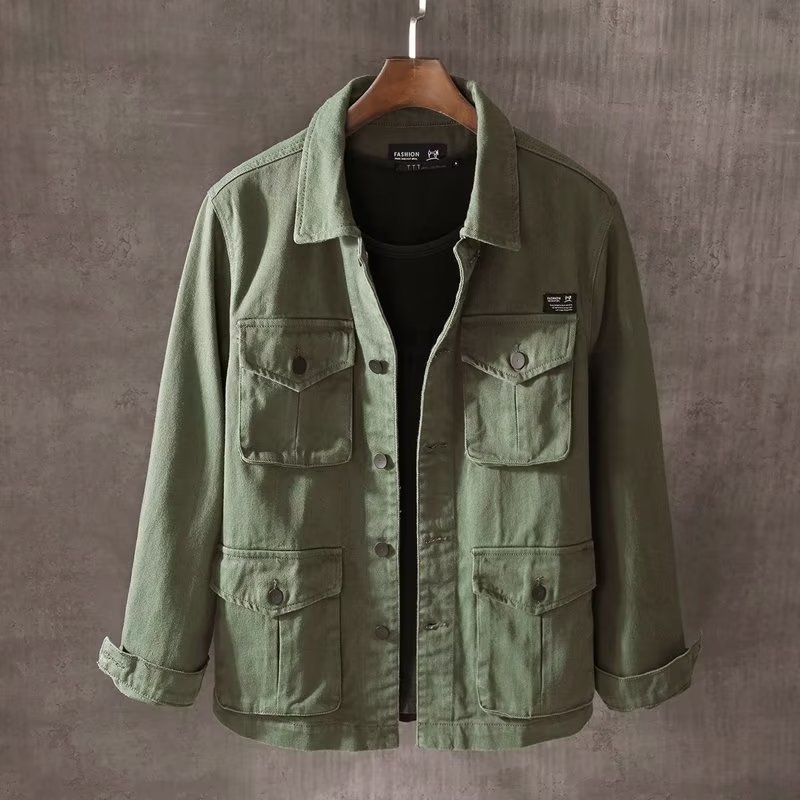 İlkbahar ve Sonbahar Yeni erke - Mens Fashion Denim Jacket incelemesi ve fiyatı