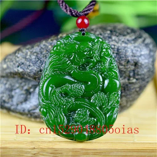 Doğal yeşil çin yeşim ejderha  - Men'S Fashion Jewelry incelemesi ve fiyatı
