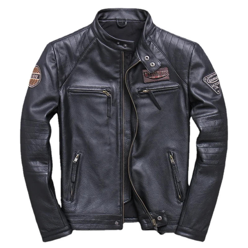 Moda Biker ceketler Vintage er - Men'S Fashion Leather Jacket incelemesi ve fiyatı