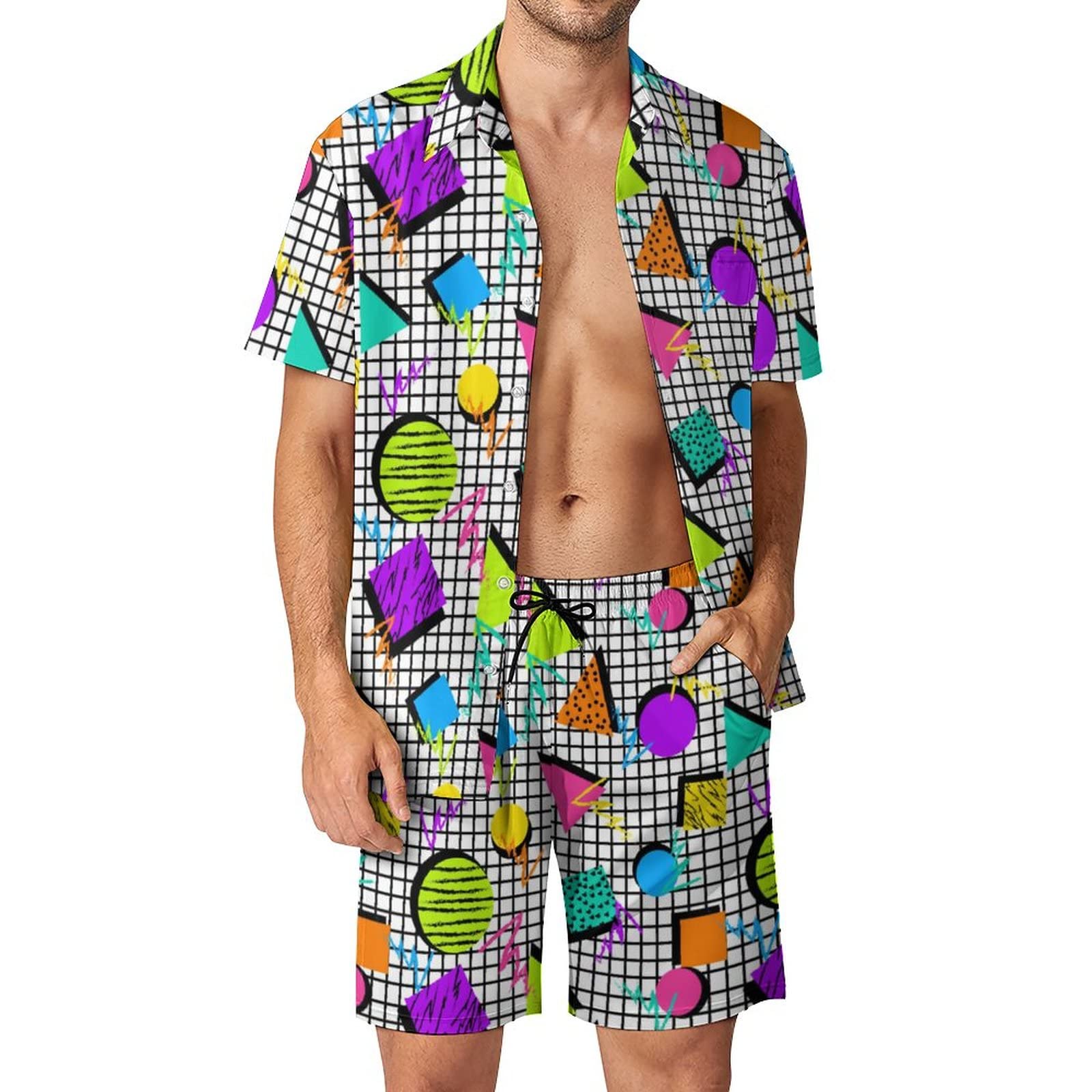 Yazlık Düzensiz Geometrik 3D B - Men'S Fashion Essentials incelemesi ve fiyatı