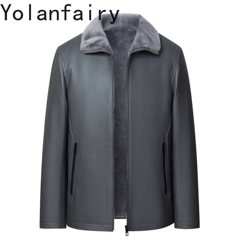 YOLANFAIRY Üst Düzey Sığır Der - Men'S Fashion Leather Jacket incelemesi ve fiyatı
