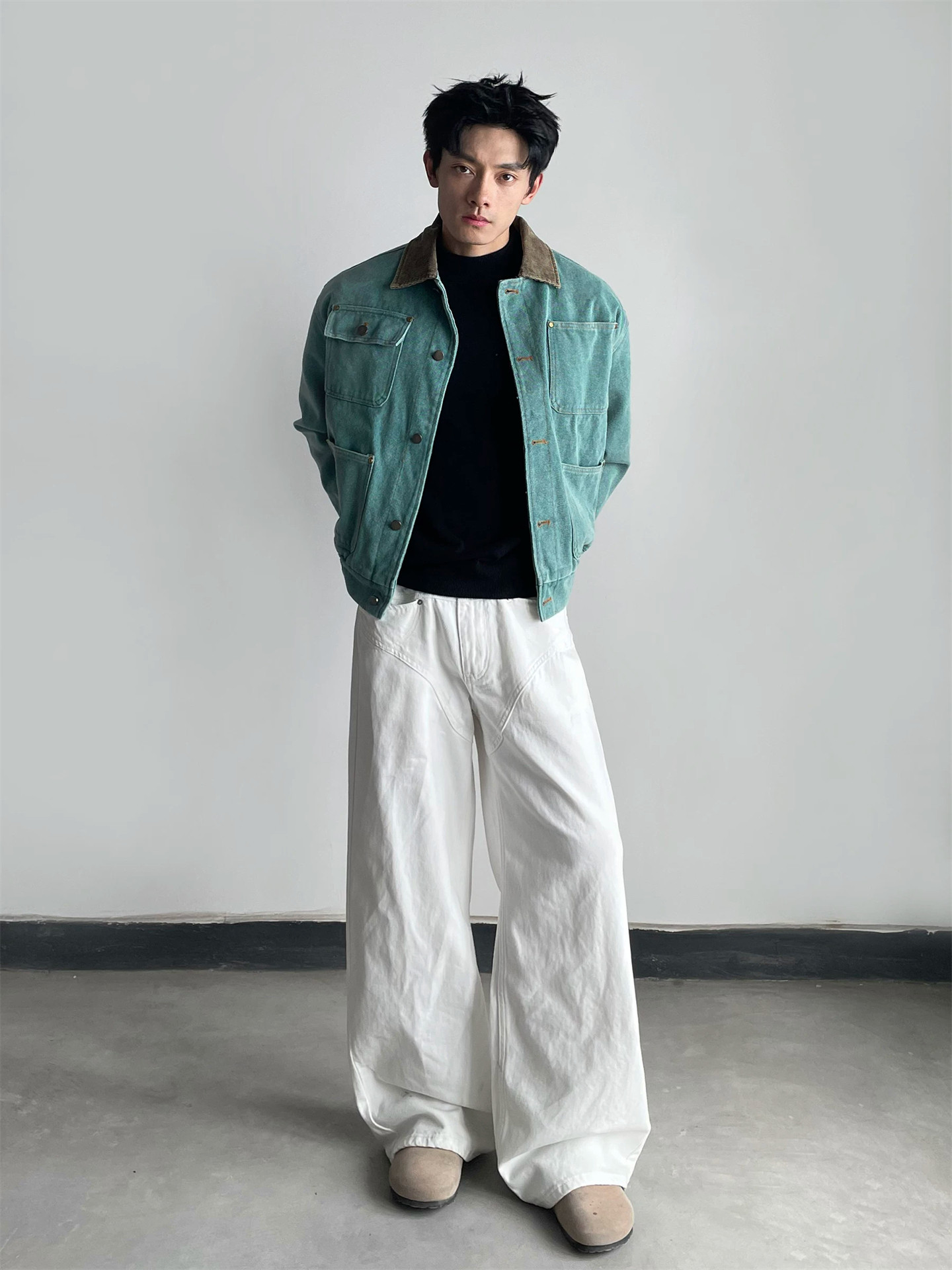 2026 Sonbahar Yeni Vintage Erk - Mens Fashion Denim Jacket incelemesi ve fiyatı