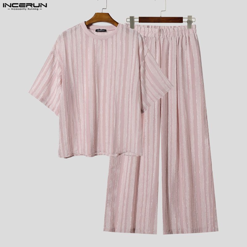 INCERUN Erkek Takımları Çizgil - Men'S Fashion Essentials incelemesi ve fiyatı