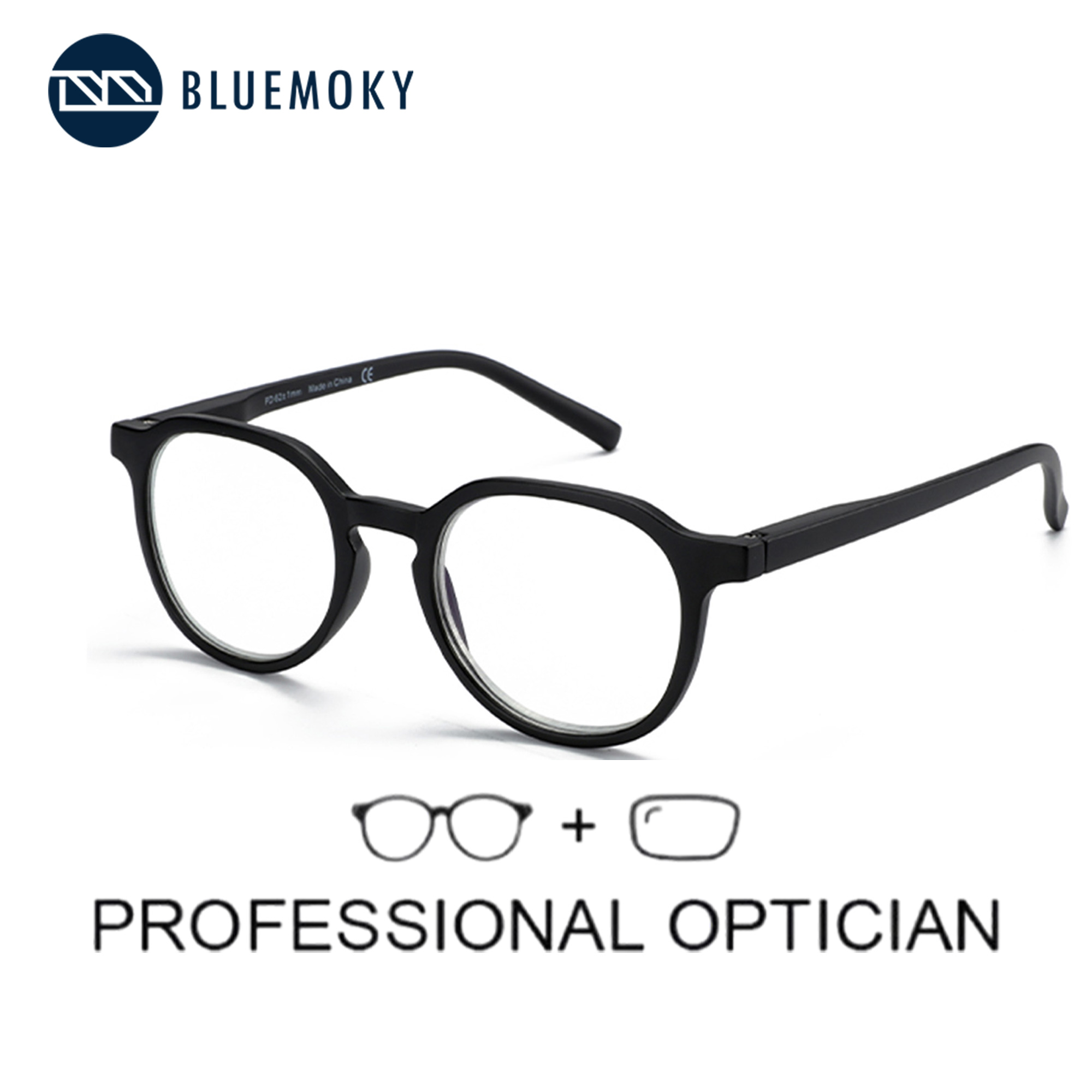 BLUEMOKY Retro Yuvarlak Reçete - Mens Fashion Reading Glasses incelemesi ve fiyatı