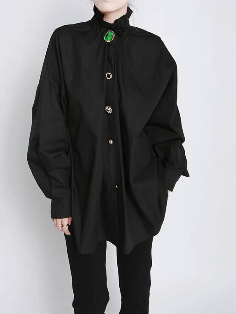 Büyük Düğmeli Kadın Bluzu, Yen - Men'S Fashion X incelemesi ve fiyatı