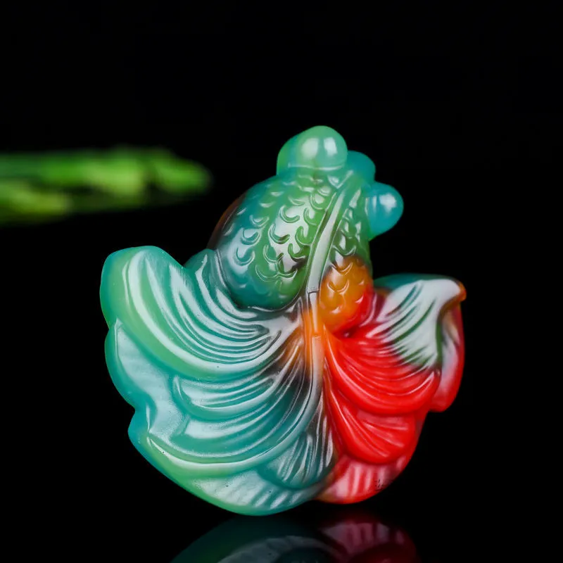 Çin doğal renk yeşim Goldfish  - Men'S Fashion Jewelry incelemesi ve fiyatı